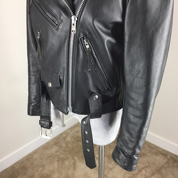 Harley Davidson Women's S Black leather Moto coat - Picture 2 of 9